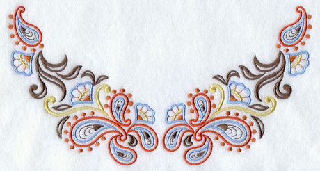 Swirling Paisley Neckline (V-Neck)