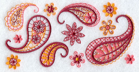 Light and Lovely Paisley Rectangle