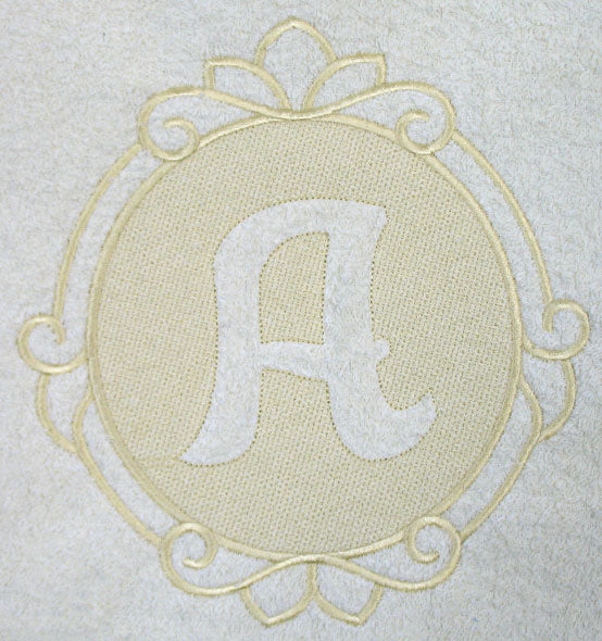 Script Letter A - 7.8 Inch (Embossed) – Embroidery Library