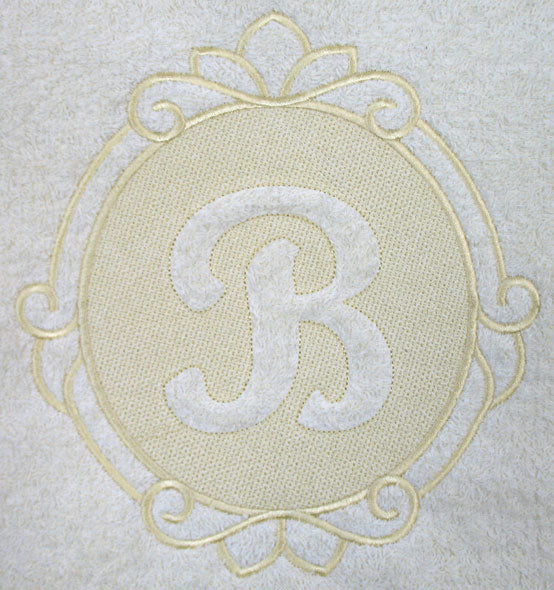 Script Letter B (Embossed)
