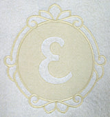 Script Letter E - 7.8 Inch (Embossed)