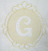 Script Letter G - 7.8 Inch (Embossed)