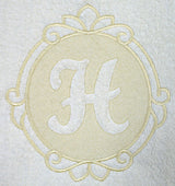 Script Letter H - 7.8 Inch (Embossed)