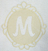 Script Letter M - 7.8 Inch (Embossed)