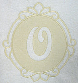 Script Letter O - 7.8 Inch (Embossed)