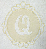 Script Letter Q - 7.8 Inch (Embossed)