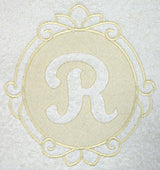 Script Letter R - 7.8 Inch (Embossed)