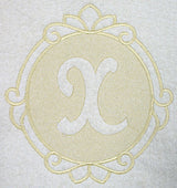 Script Letter X - 7.8 Inch (Embossed)