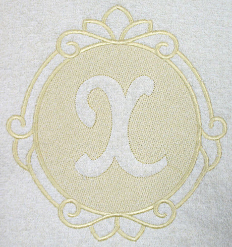 Script Letter X - 7.8 Inch (Embossed)