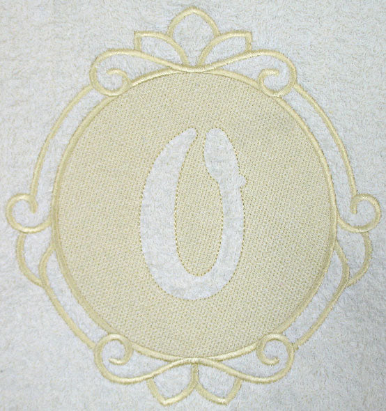 Script Number 0 - 7.8 Inch (Embossed)