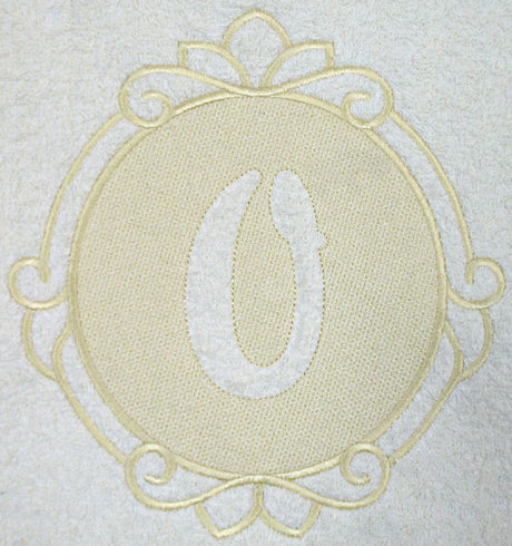 Script Number 0 - 7.8 Inch (Embossed)