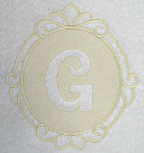 Script Letter G - 7.8 Inch (Embossed)