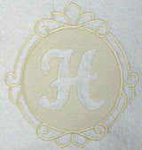 Script Letter H - 7.8 Inch (Embossed)