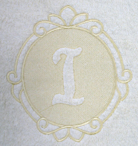 Script Letter I - 7.8 Inch (Embossed)