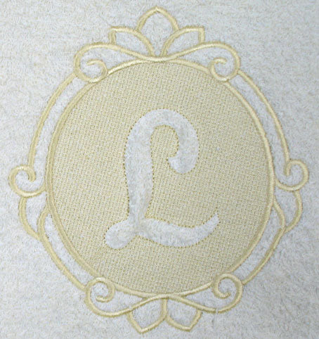 Script Letter L - 7.8 Inch (Embossed)