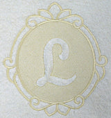 Script Letter L - 7.8 Inch (Embossed)