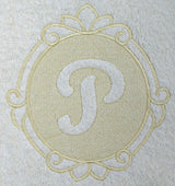 Script Letter P - 7.8 Inch (Embossed)