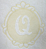 Script Letter Q - 7.8 Inch (Embossed)