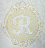 Script Letter R - 7.8 Inch (Embossed)