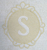 Script Letter S - 7.8 Inch (Embossed)
