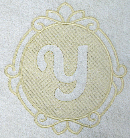 Script Letter Y - 7.8 Inch (Embossed)