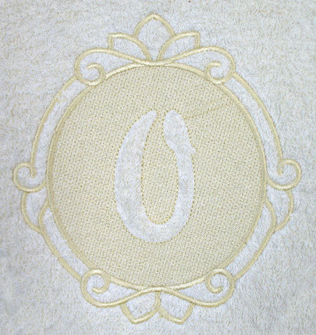 Script Number 0 - 7.8 Inch (Embossed)