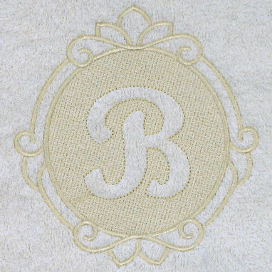 Script Letter B (Embossed)