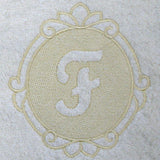 Script Letter F - 7.8 Inch (Embossed)