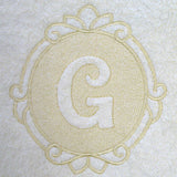 Script Letter G - 7.8 Inch (Embossed)