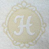 Script Letter H - 7.8 Inch (Embossed)