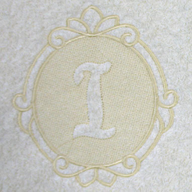 Script Letter I - 7.8 Inch (Embossed)