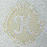 Script Letter K - 7.8 Inch (Embossed)