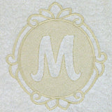 Script Letter M - 7.8 Inch (Embossed)