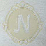 Script Letter N - 7.8 Inch (Embossed)