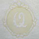 Script Letter Q - 7.8 Inch (Embossed)
