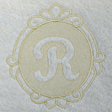 Script Letter R - 7.8 Inch (Embossed)