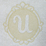 Script Letter U - 7.8 Inch (Embossed)