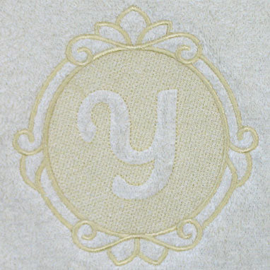 Script Letter Y - 7.8 Inch (Embossed)