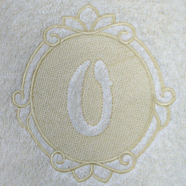 Script Number 0 - 7.8 Inch (Embossed)