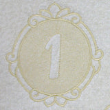 Script Number 1 - 7.8 Inch (Embossed)