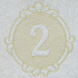 Script Number 2 - 7.8 Inch (Embossed)
