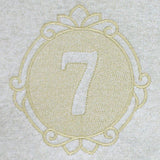 Script Number 7 - 7.8 Inch (Embossed)