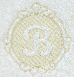 Script Letter B (Embossed)