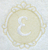 Script Letter E - 7.8 Inch (Embossed)