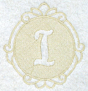 Script Letter I - 7.8 Inch (Embossed)