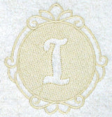 Script Letter I - 7.8 Inch (Embossed)