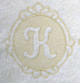 Script Letter K - 7.8 Inch (Embossed)