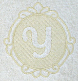 Script Letter Y - 7.8 Inch (Embossed)