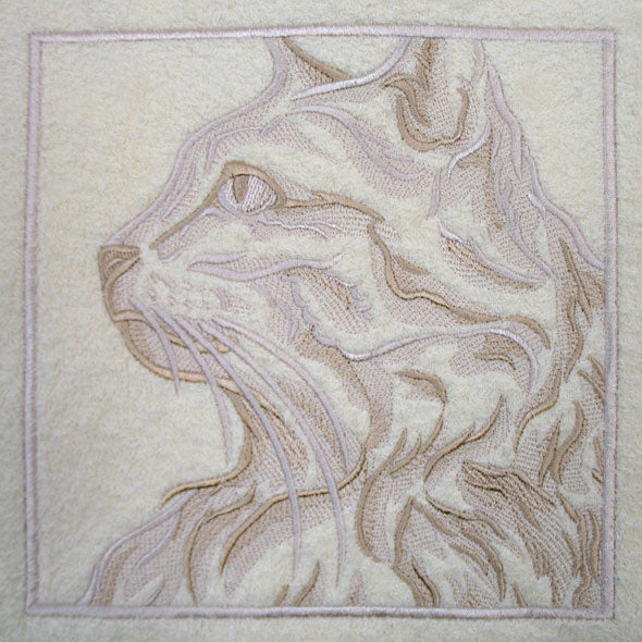 Cat Portrait (Embossed) – Embroidery Library