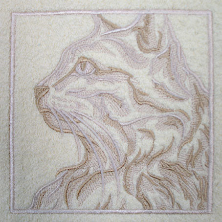 Cat Portrait (Embossed)